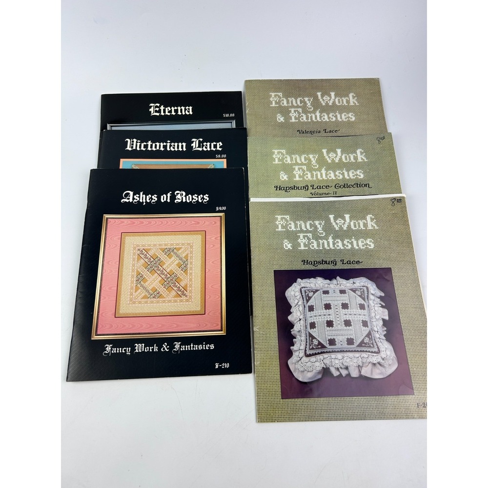 Fancy Works & Fantasies Lot of 6 Vintage Pattern Books Good Condition